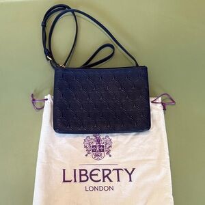 Liberty of London Navy Embossed Crossbody Bag